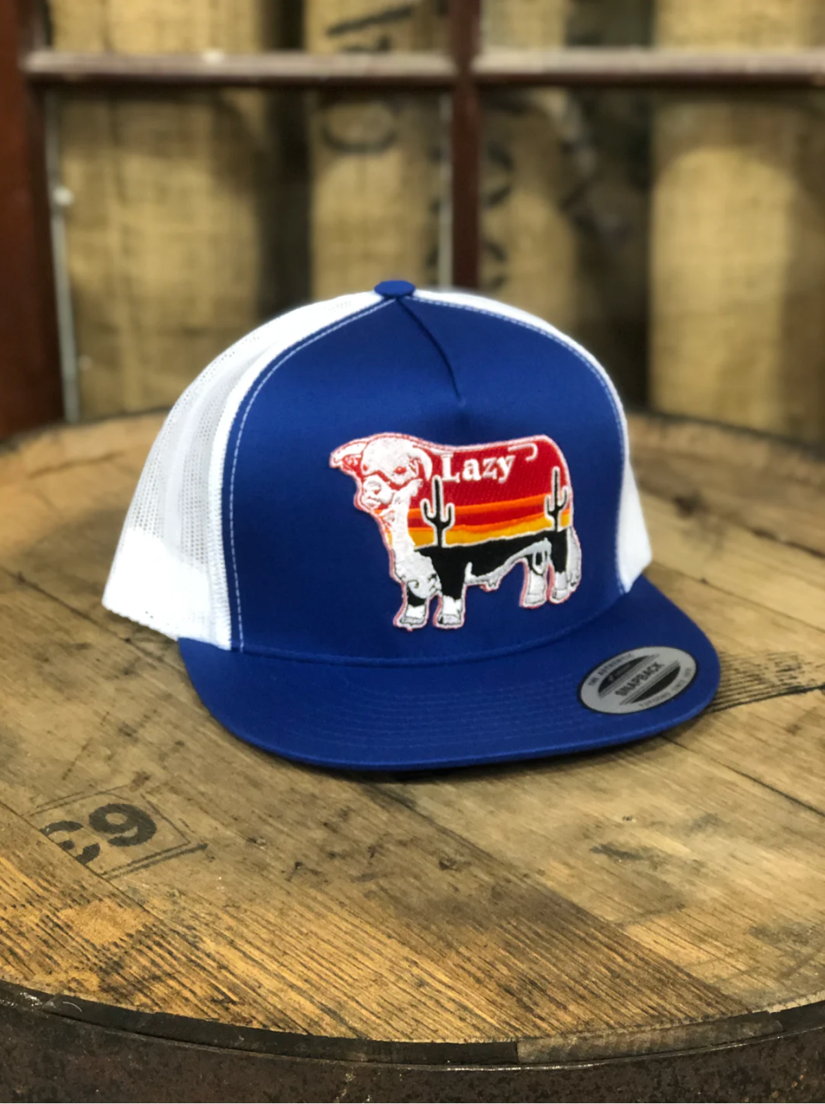 Gorras de toro con cactus del amanecer de Lazy J