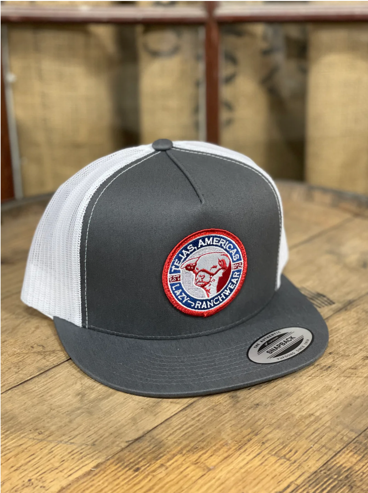 Gorra con parche de Tejas de Lazy J