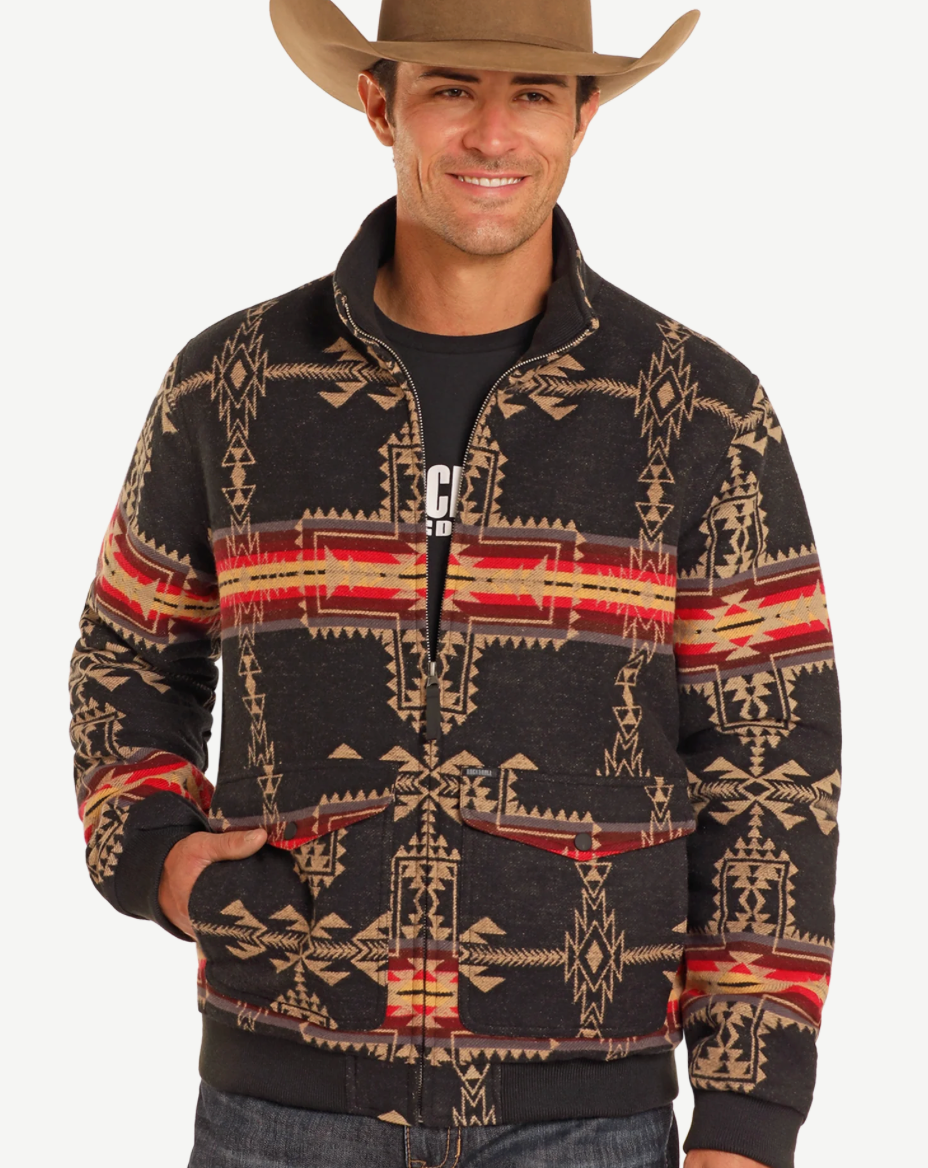 CHAQUETA BOMBER AZTECA ROCK N ROLL