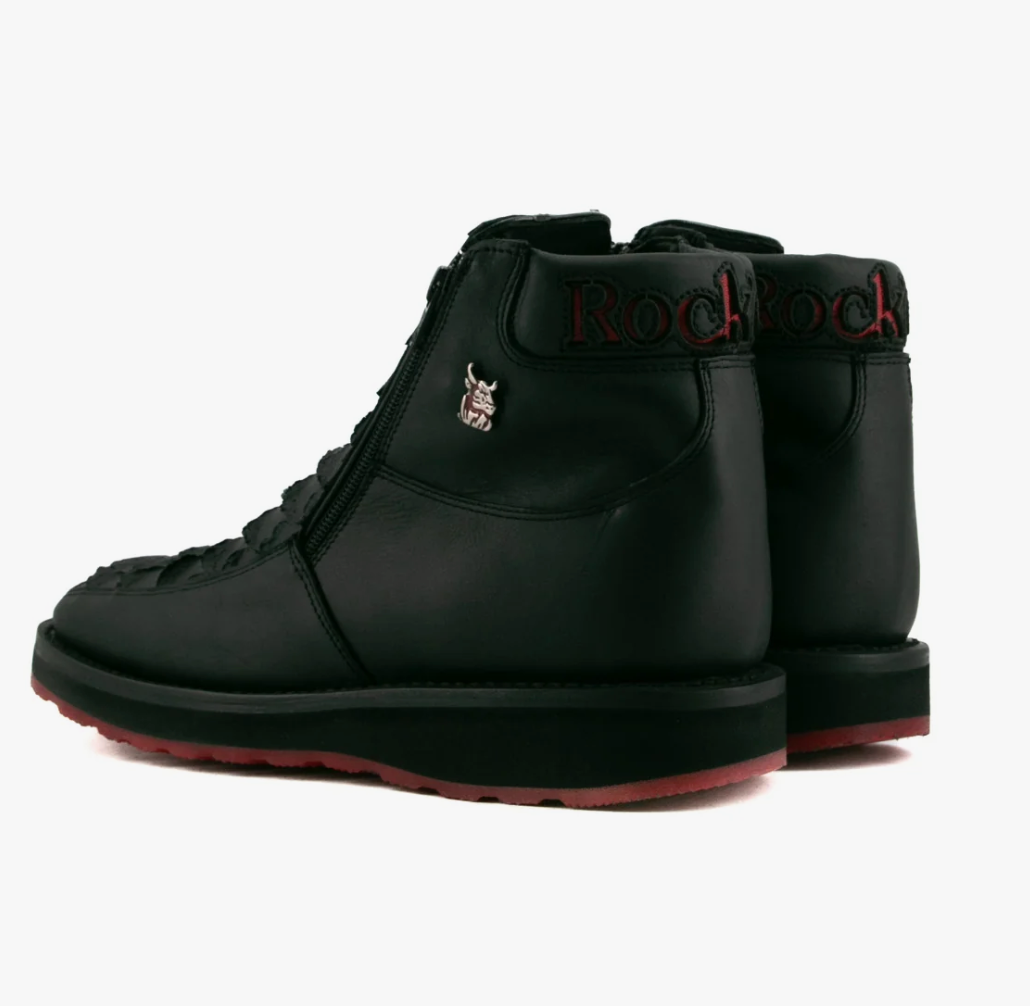 Rock'em Botin suela roja Pyton