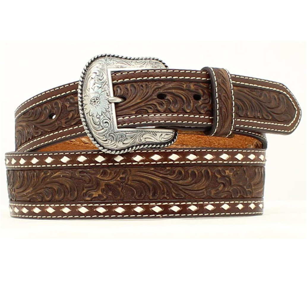 Cinturón vaquero cónico con diseño floral para hombre de Nocona Belt Co.