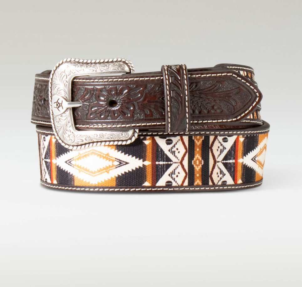 Floral Inlay Belt