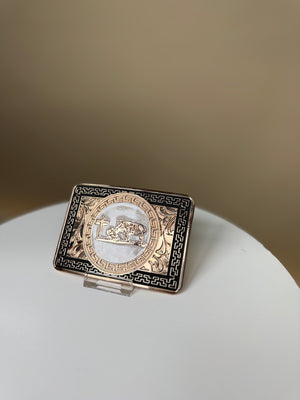 Montana Buckle | Cowboy W Horse