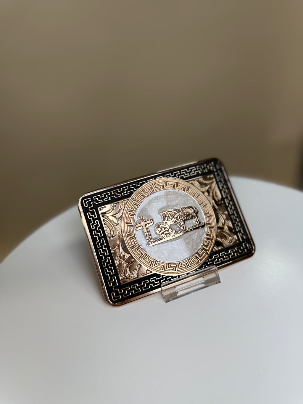 Montana Buckle | Cowboy W Horse