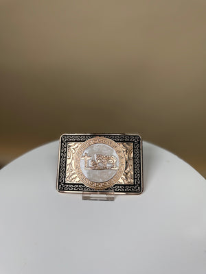 Montana Buckle | Cowboy W Horse