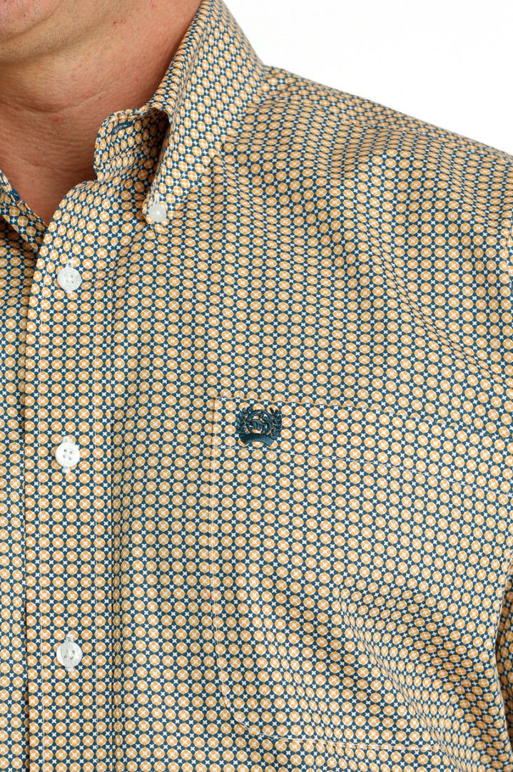 Cinch men’s geometric print shirt