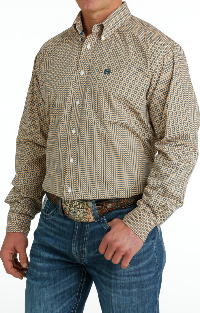 Cinch men’s geometric print shirt