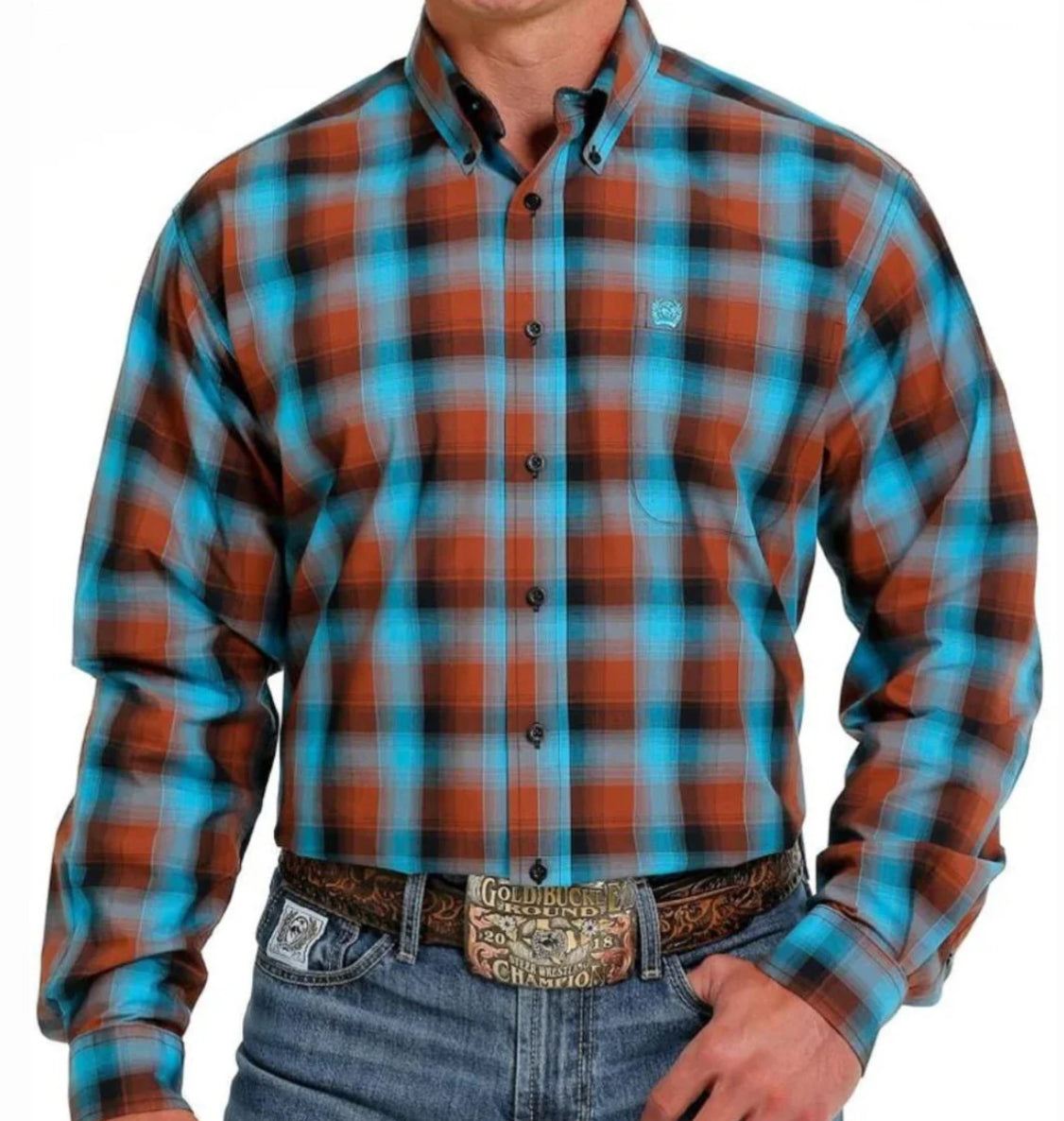 CINCH MEN’S LONG SLEEVE PLAID