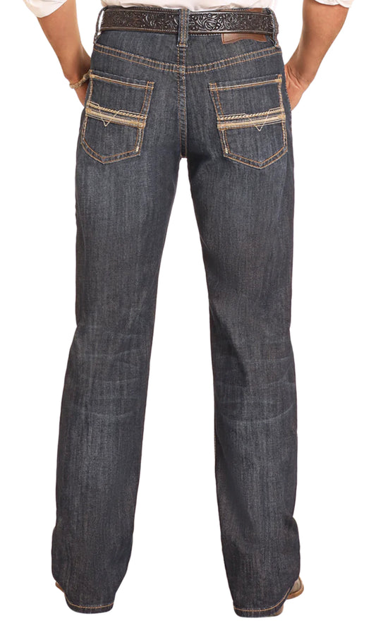 Rock&Roll | Relaxed fit Rope stitch Straight Leg jeans