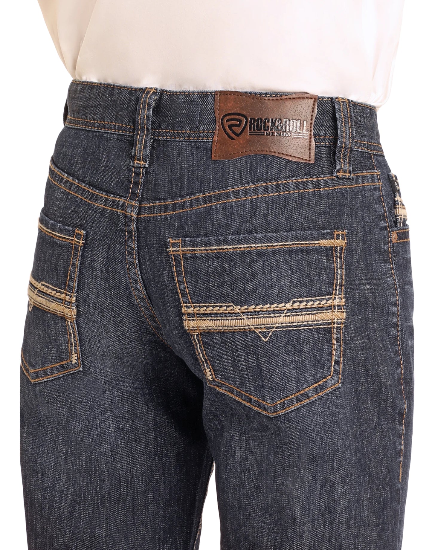 Rock&Roll | Relaxed fit Rope stitch Straight Leg jeans