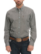 Cinch para hombre con estampado geométrico en azul pálido y óxido