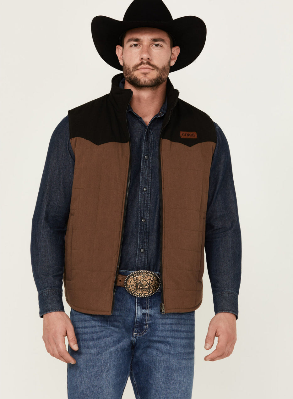 Chaleco reversible de lona para hombre Cinch