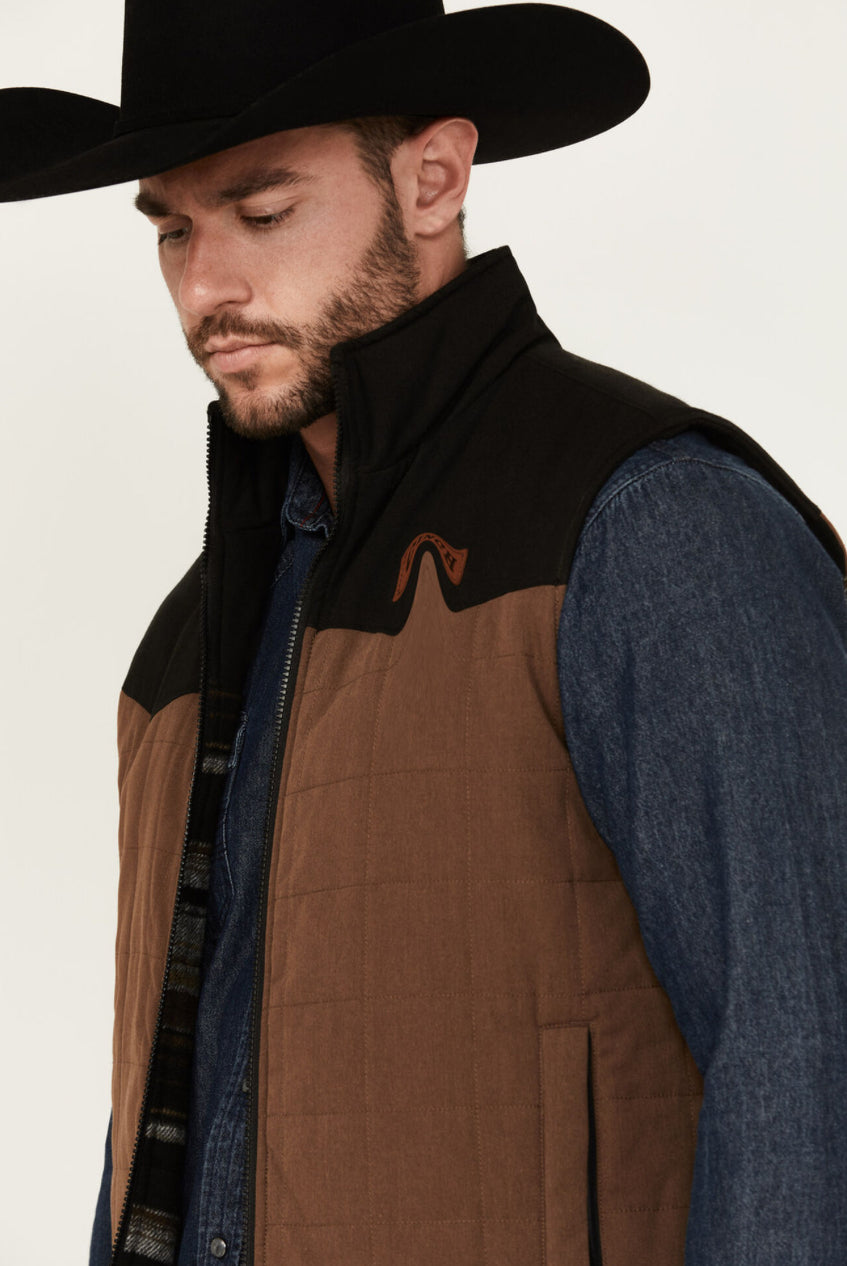 Chaleco reversible de lona para hombre Cinch