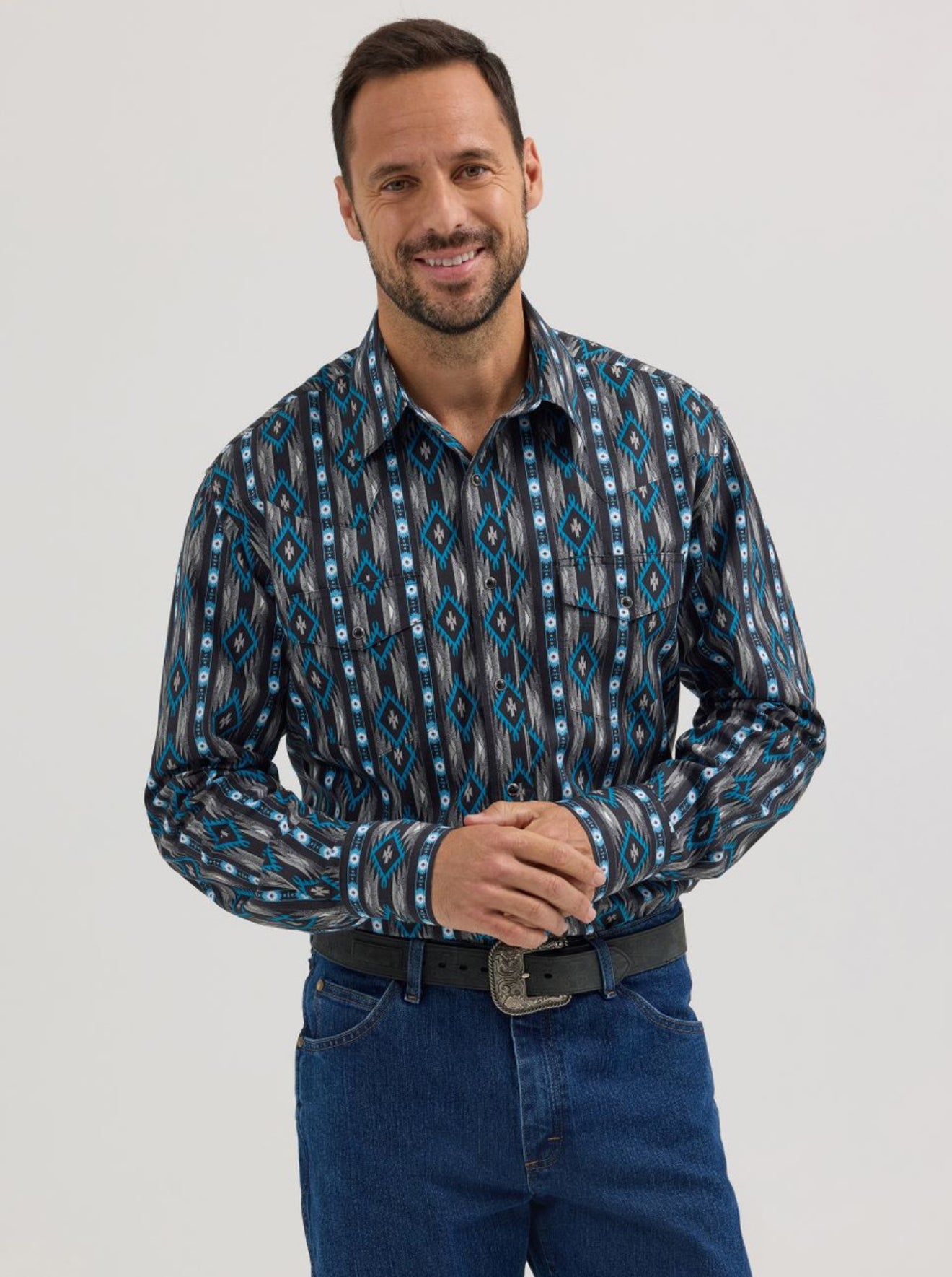 Wrangler | Camisa con estampado azteca Checotah para hombre