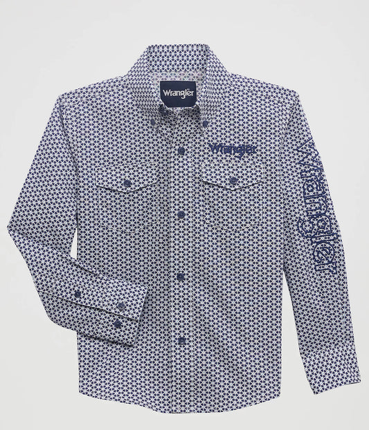 Wrangler | Boys Logo Long Sleeve Shirt