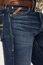 Vaqueros elásticos de corte entallado moderno Ariat M8 para hombre