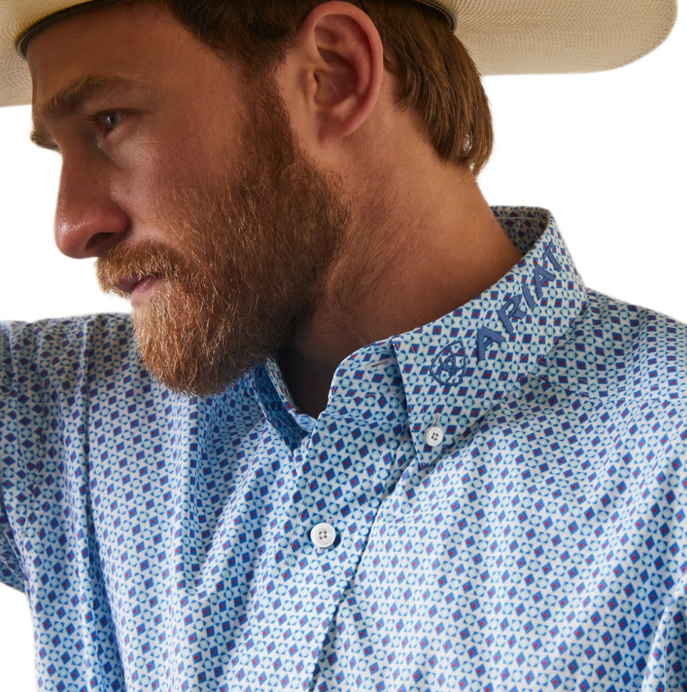 Ariat | Camiseta con estampado de rombos del equipo Syed para hombre