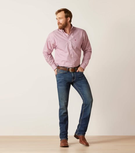 (ARIAT)Wrinkle free Vince classic fit shirt